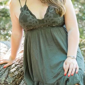 Green Free People dress dupe